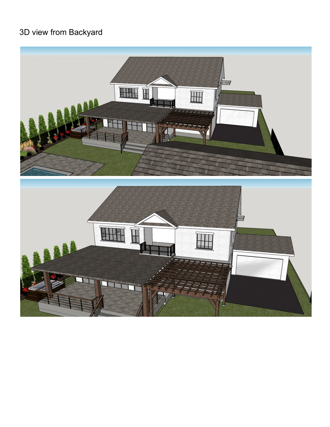 Sheet 3 - view from backyard